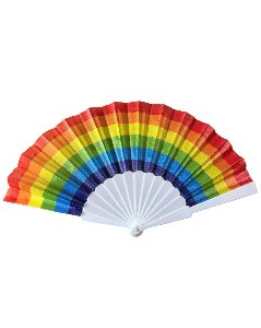 Rainbow Color Hand Fan